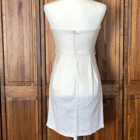 Alythea linen strapless dress Sz Medium - Picture 5 of 7